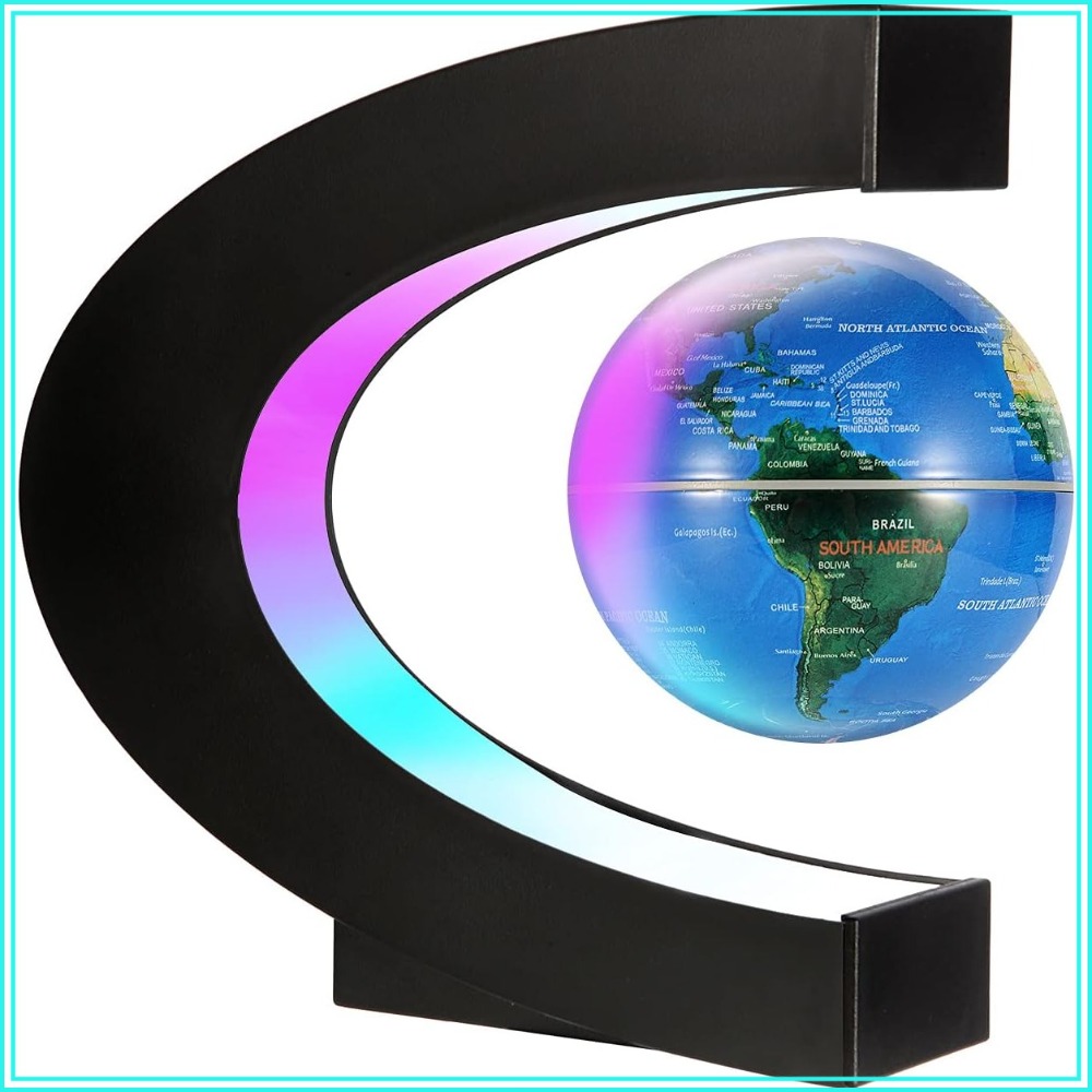 Office Tech For Men - Magnetic Levitating Floating World Map Globe,