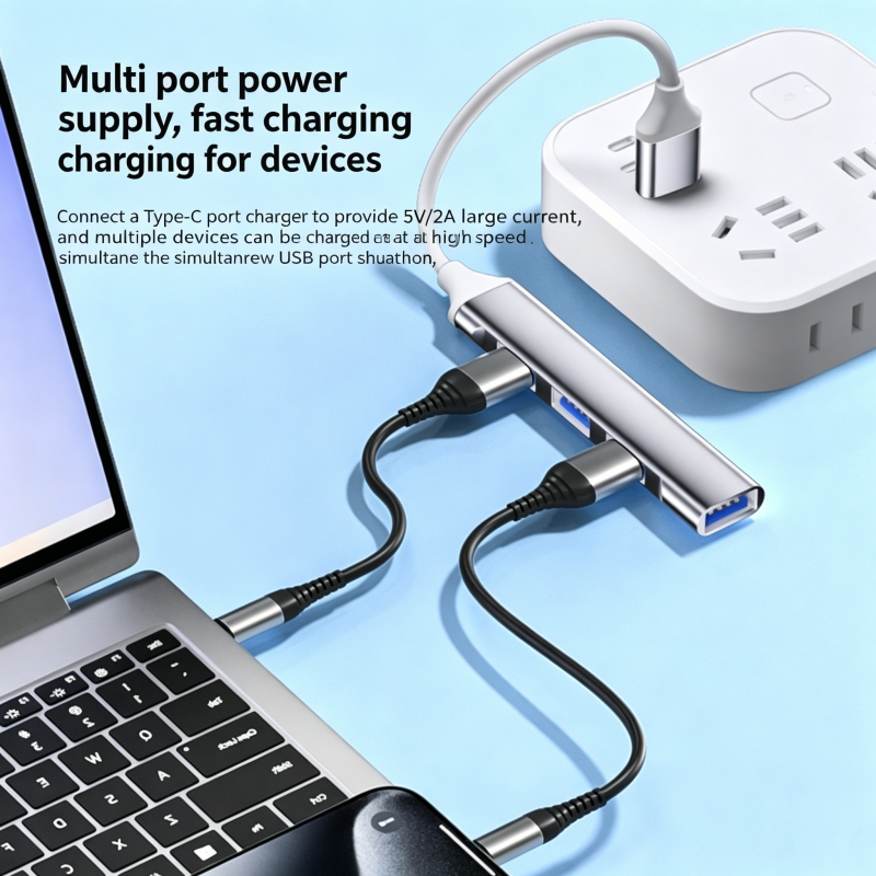 Multi Port Usb Hub - 4 Port USB 2.0 Hub USB-A