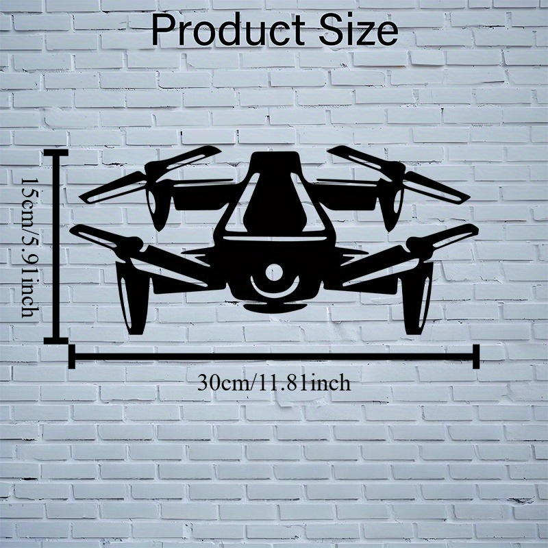 Drone Silhouette Metal Wall Ar - Office Tech For Men 리뷰 및 가격