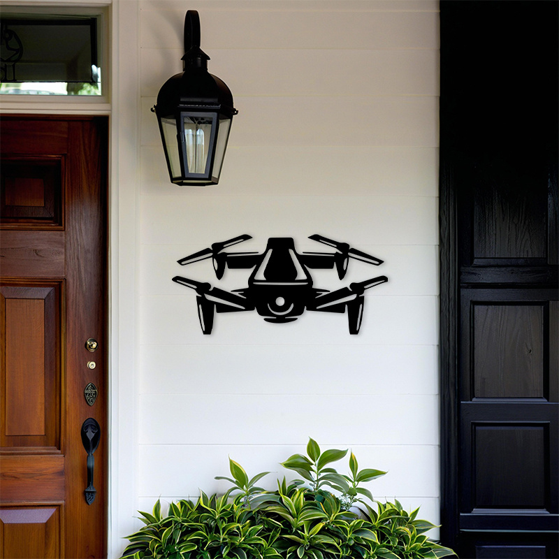 Drone Silhouette Metal Wall Ar - Office Tech For Men 리뷰 및 가격