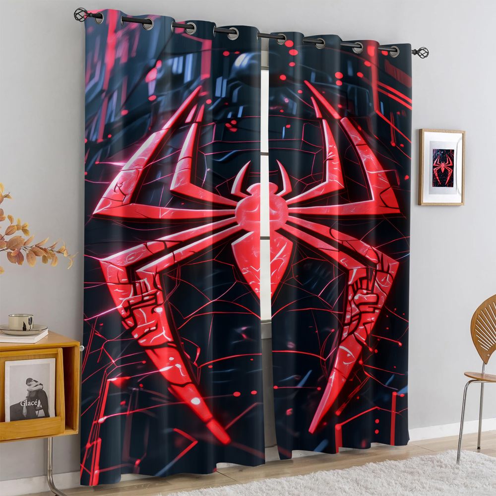 Spider Print Curtains Futurist - Tech Office Youtube 리뷰 및 가격