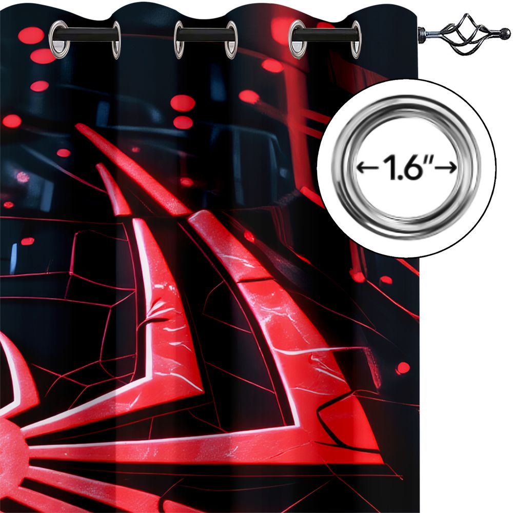 Spider Print Curtains Futurist - Tech Office Youtube 리뷰 및 가격
