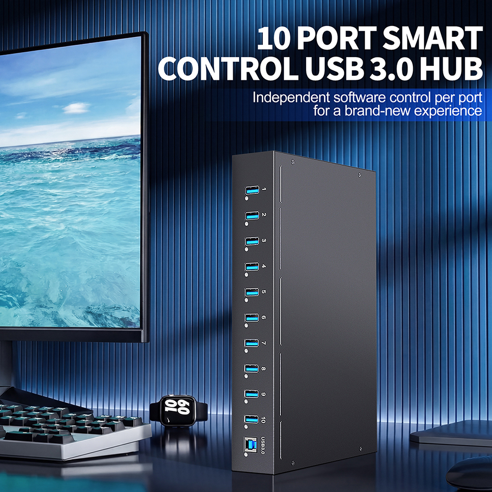 Smart 10 Port USB 3.0 Hub for  - Multi Port Usb Hub 리뷰 및 가격