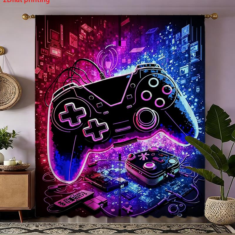Neon Gaming Curtain Controller - Tech Office Youtube 리뷰 및 가격