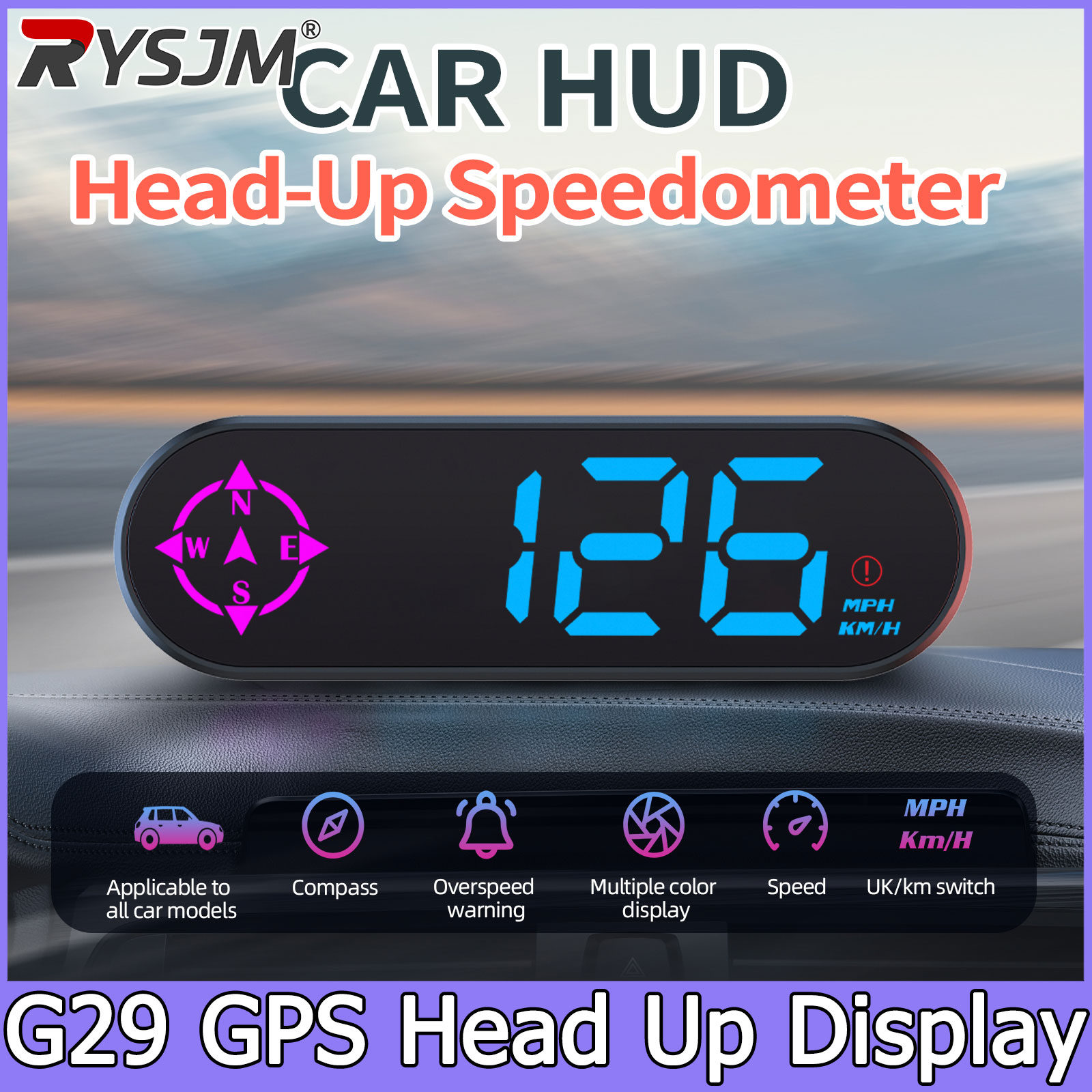G29 Car Head up Display GPS HU - Pc Security Lock 리뷰 및 가격