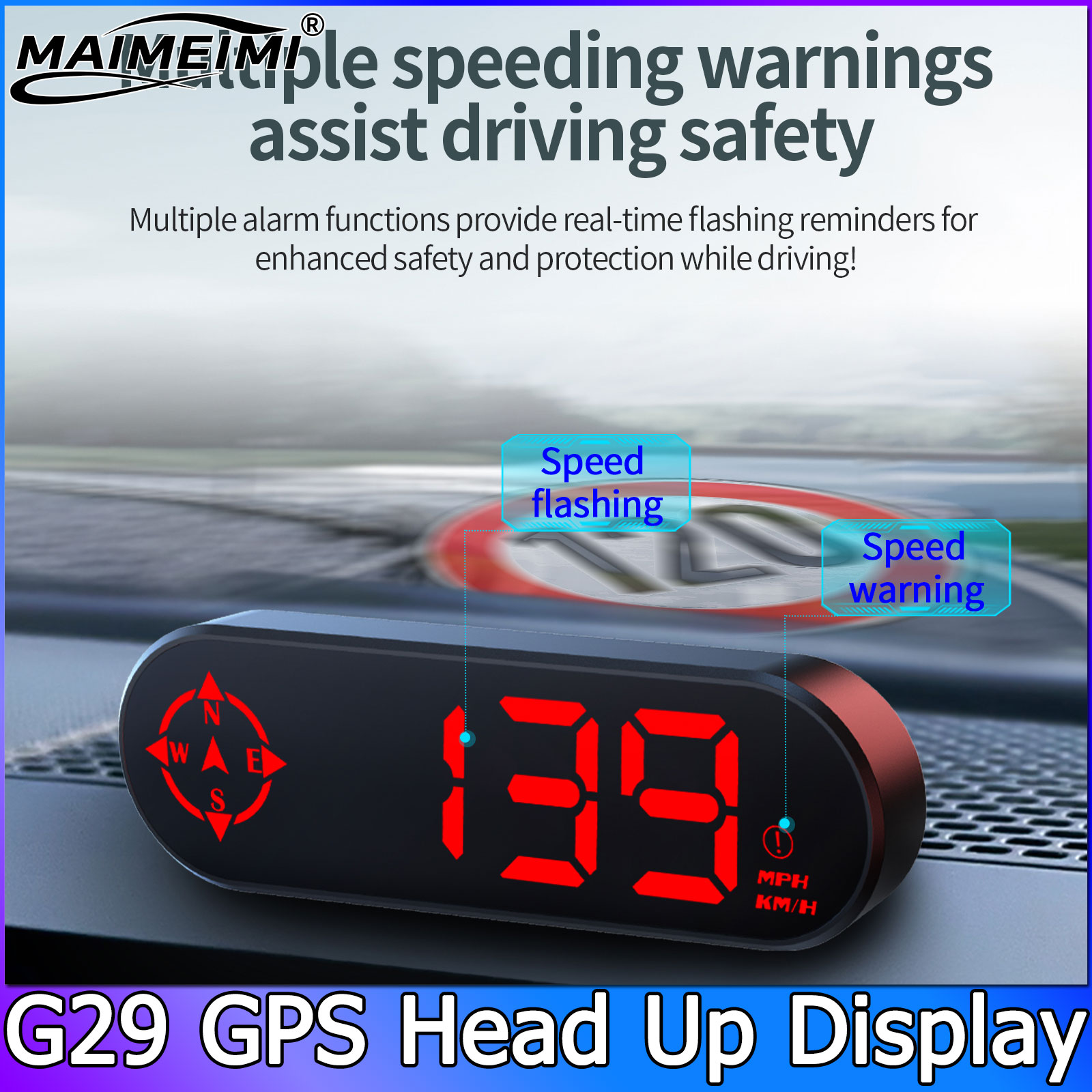 G29 Car Head up Display GPS HU - Pc Security Lock 리뷰 및 가격