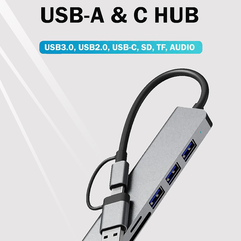 Type C Hub USB Splitter 8 In 1 - Multi Port Usb Hub 리뷰 및 가격