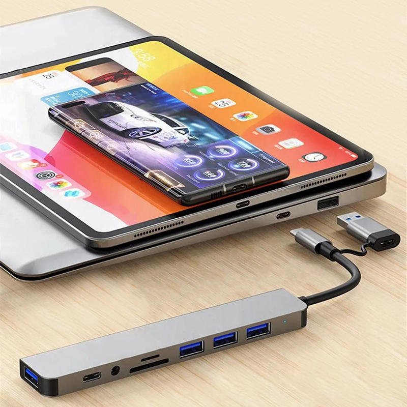 Type C Hub USB Splitter 8 In 1 - Multi Port Usb Hub 리뷰 및 가격