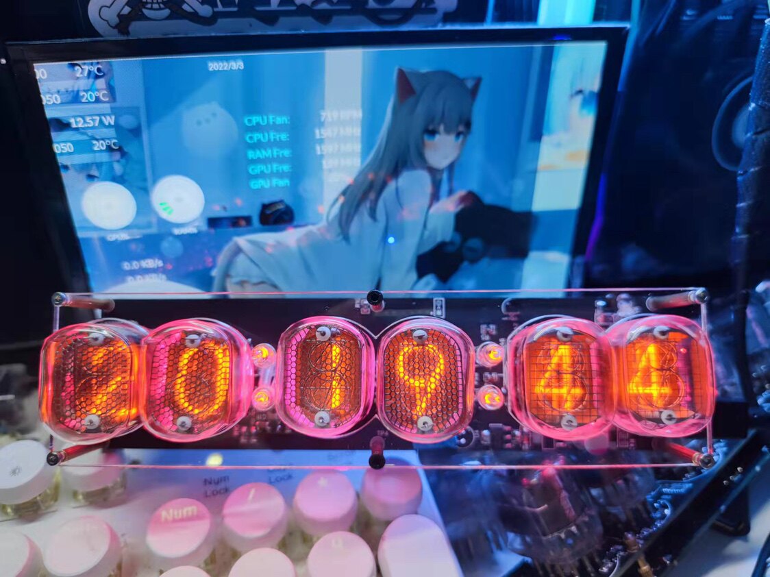 QS30-1 Nixie Tube Clock, Retro - Tech Office Youtube 리뷰 및 가격