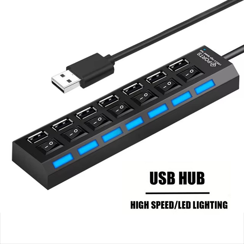 7 Port USB 2.0 Hub Splitter Fo - Multi Port Usb Hub 리뷰 및 가격