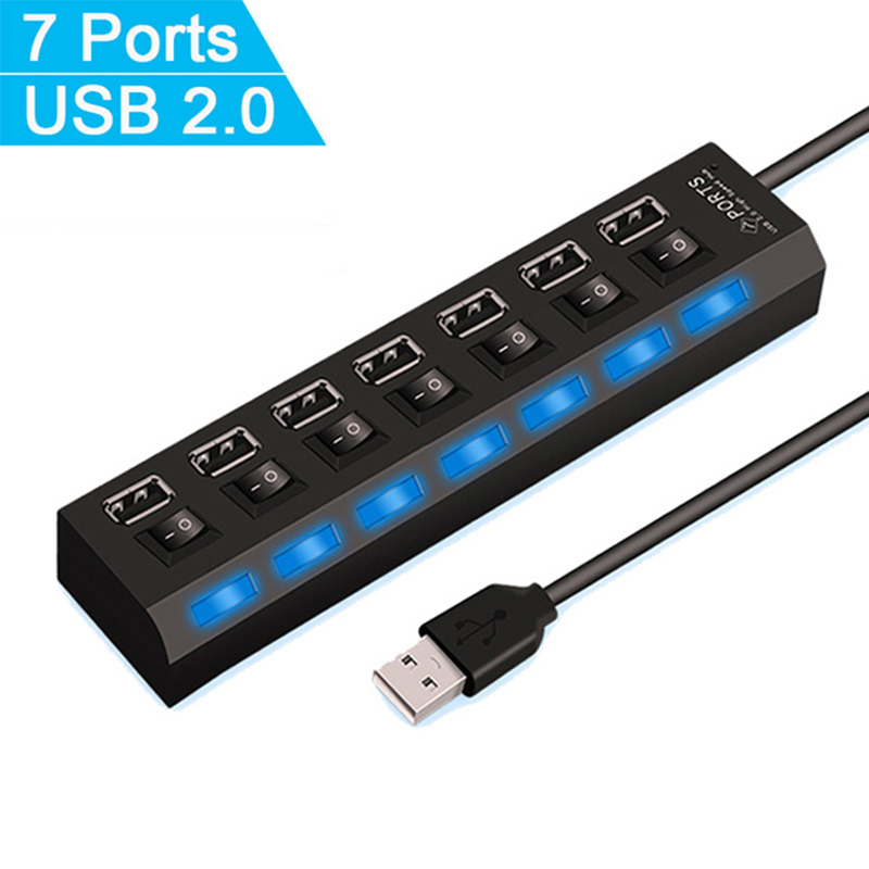 7 Port USB 2.0 Hub Splitter Fo - Multi Port Usb Hub 리뷰 및 가격