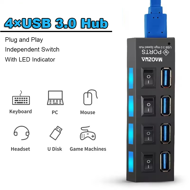 High Speed 4 Ports USB HUB 4×U - Multi Port Usb Hub 리뷰 및 가격