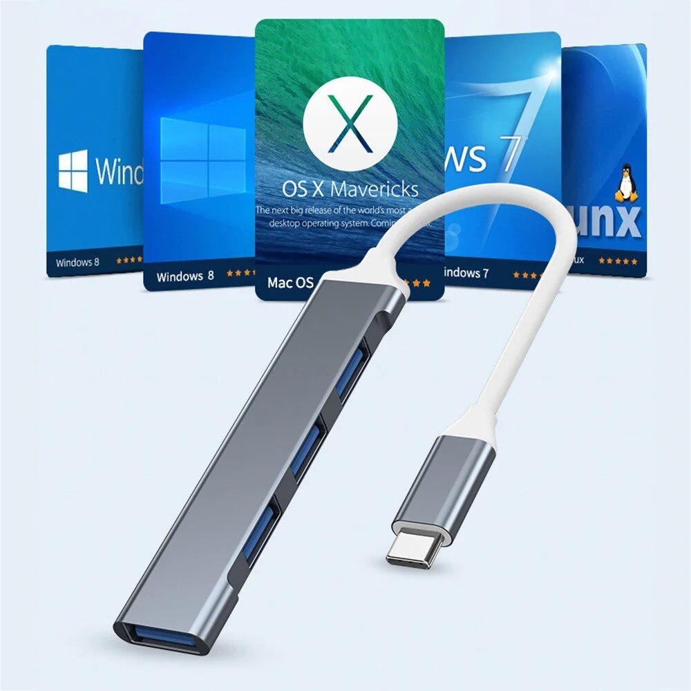 4 Ports USB 3.0 Hub TYPE C HUB - Multi Port Usb Hub 리뷰 및 가격