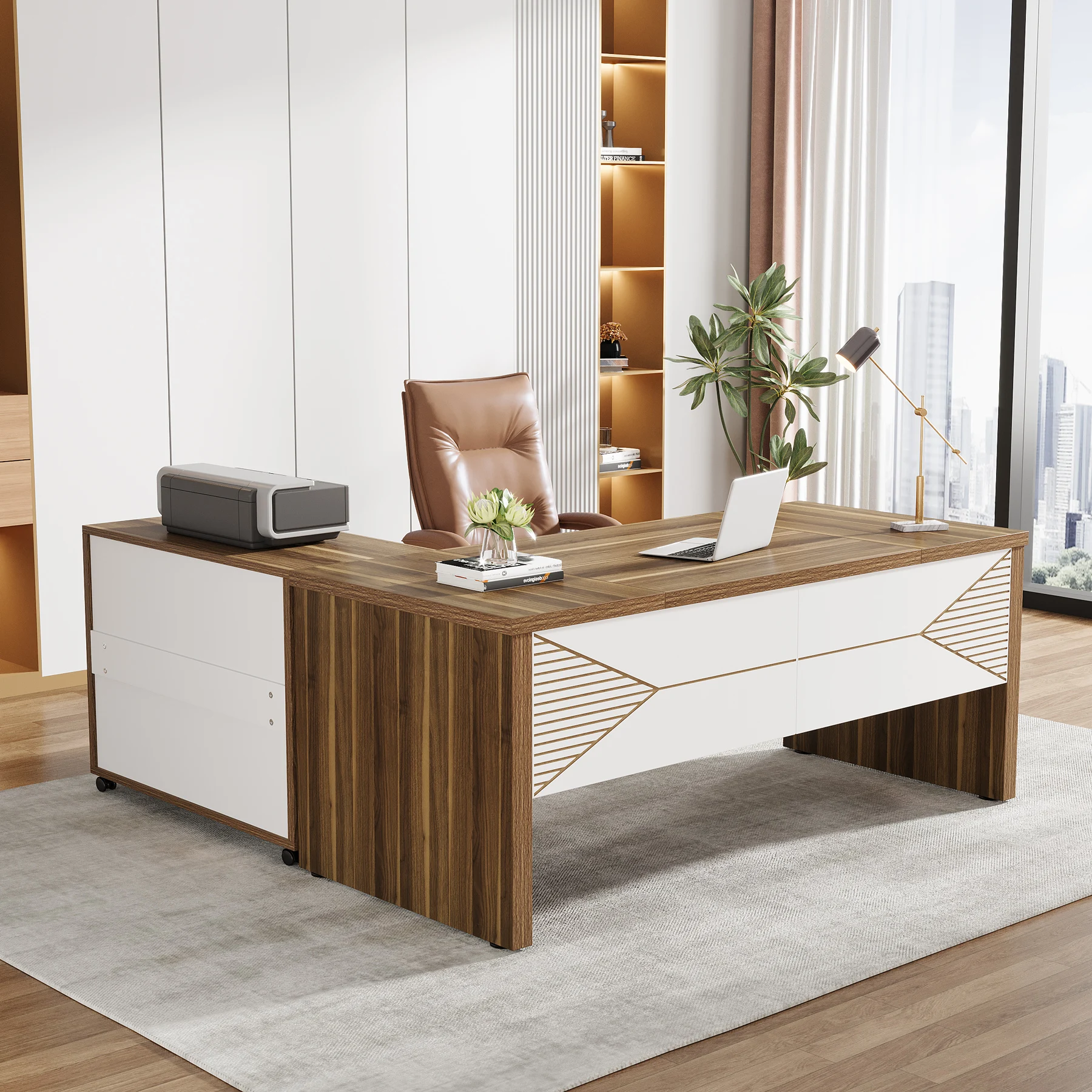 Tribesigns   Modern Luxury L S - Office Tech Desk 리뷰 및 가격