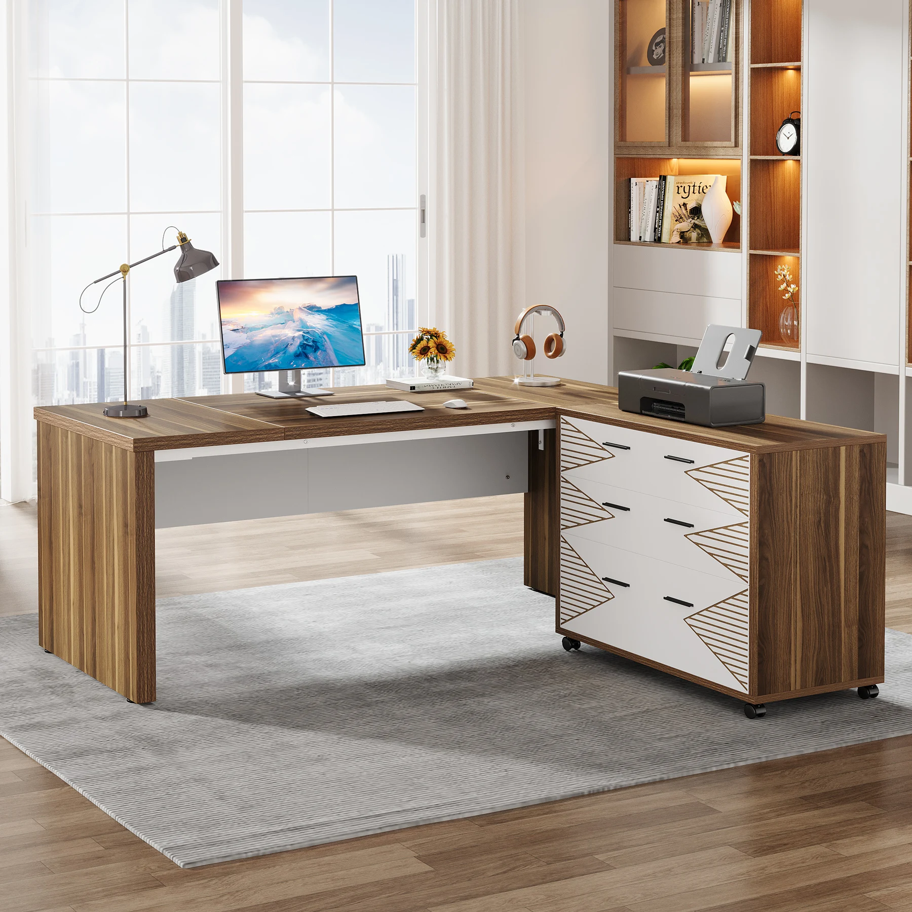 Tribesigns   Modern Luxury L S - Office Tech Desk 리뷰 및 가격