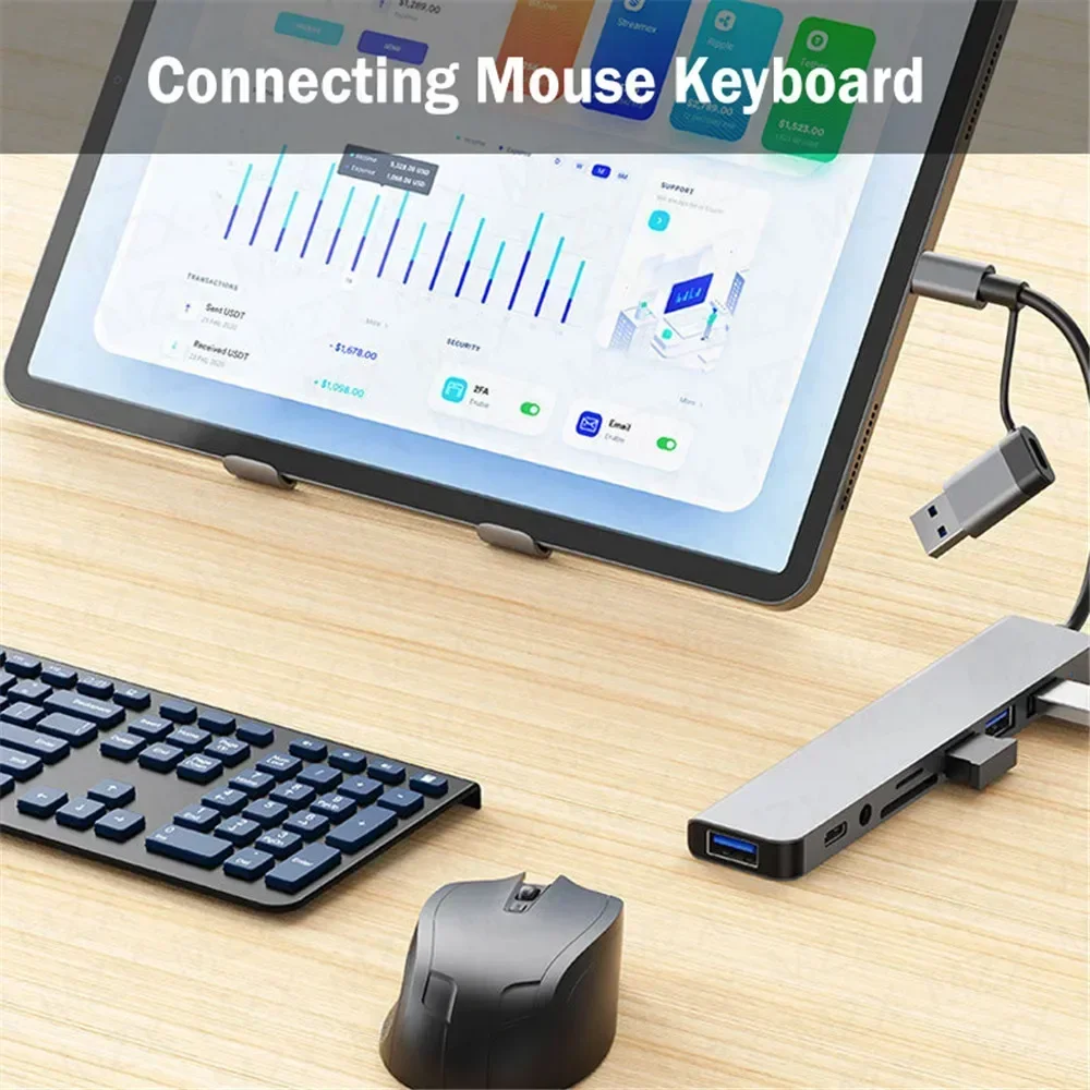 8 in 1 USB C Hub Expander Mult - Multi Port Usb Hub 리뷰 및 가격
