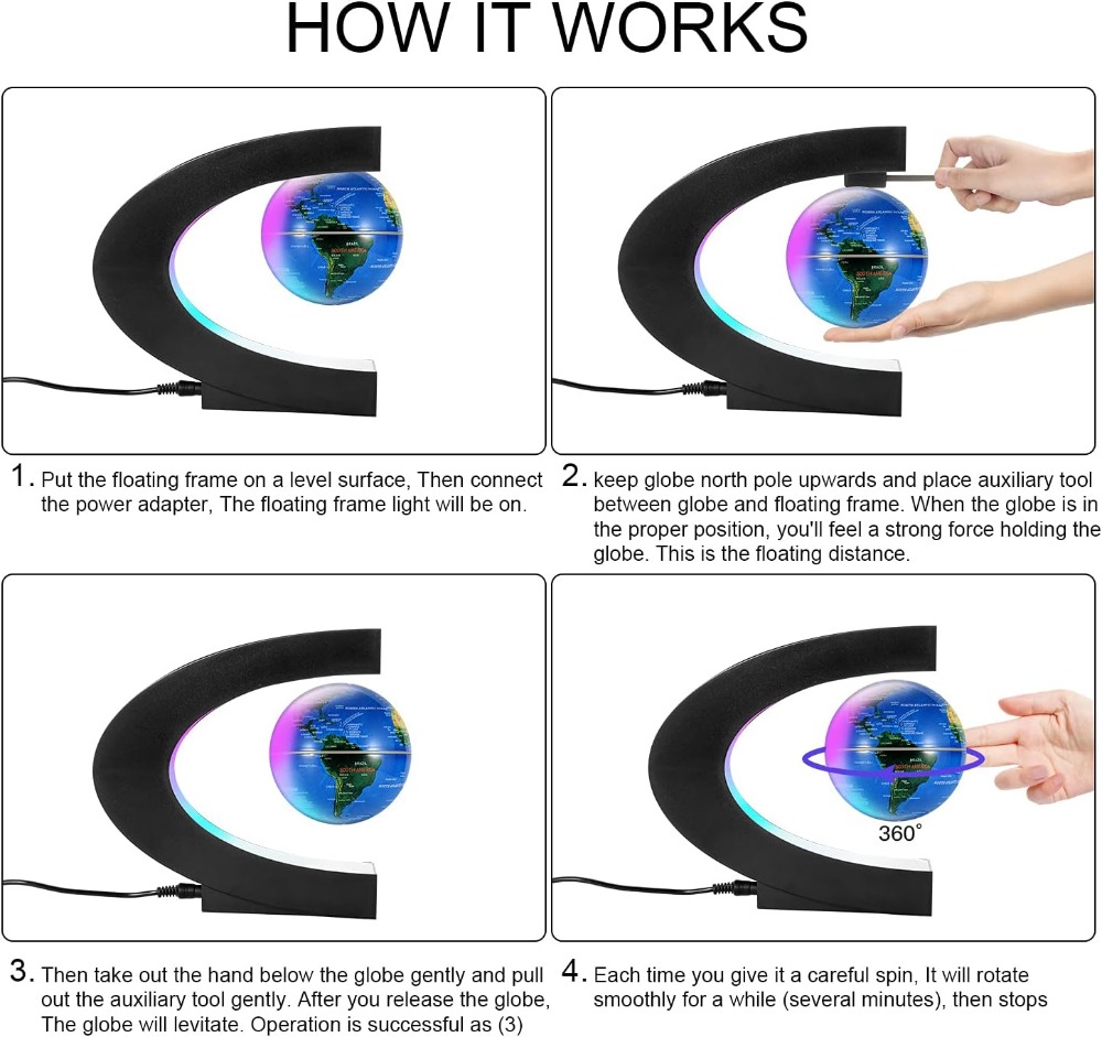 Magnetic Levitating Floating W - Office Tech For Men 리뷰 및 가격