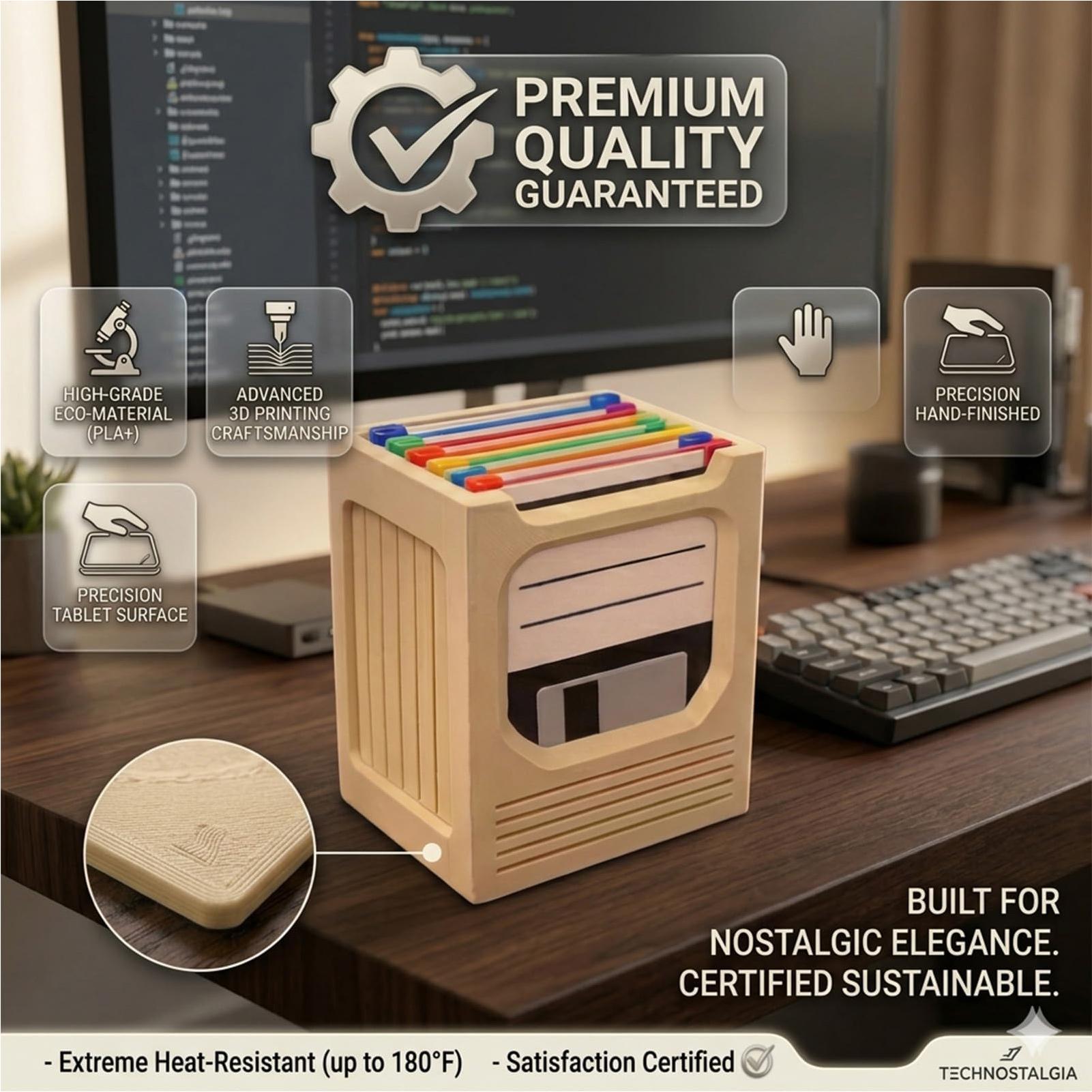 Retro Tech Coaster Holder Set  - Office Tech Desk 리뷰 및 가격