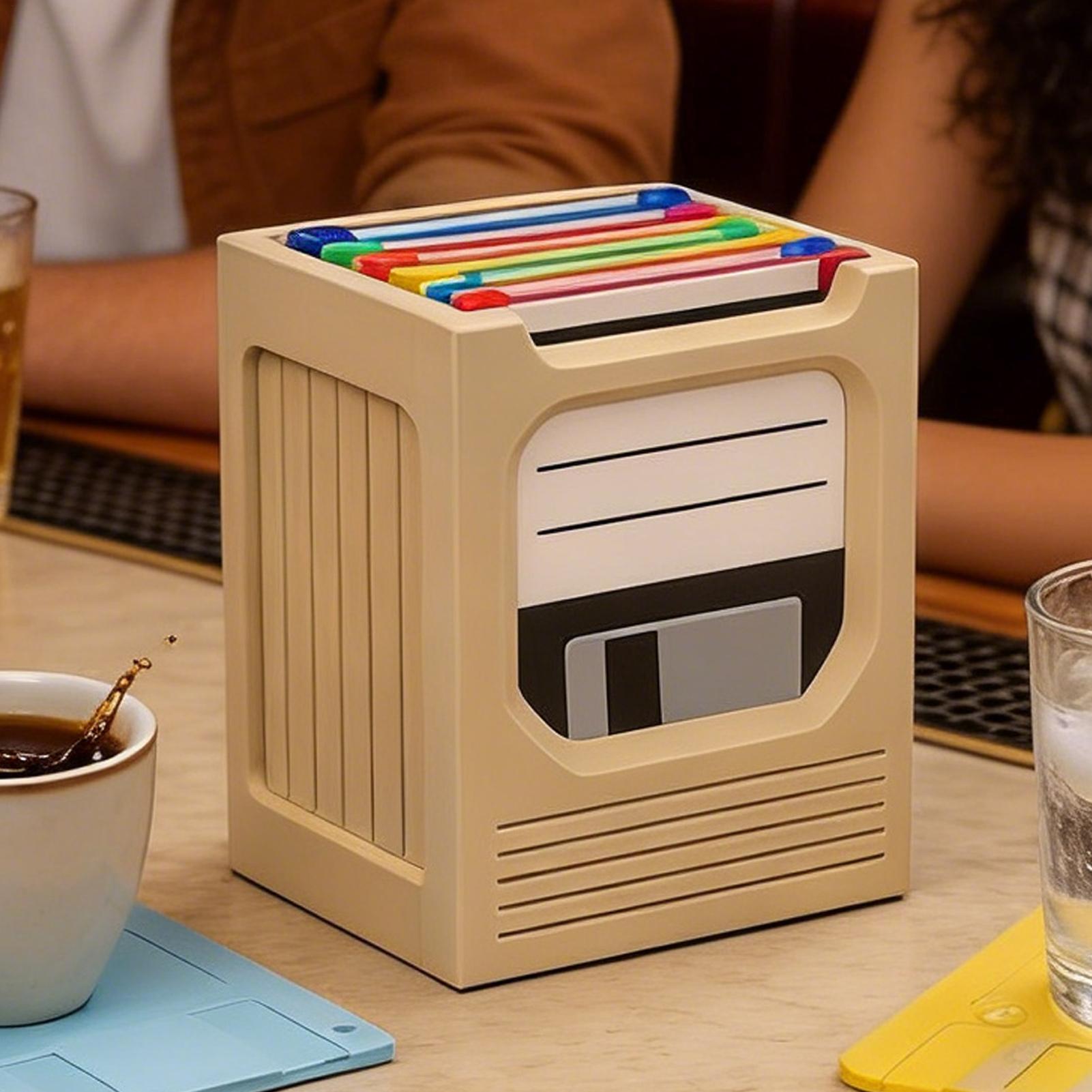 Retro Tech Coaster Holder Set  - Office Tech Desk 리뷰 및 가격