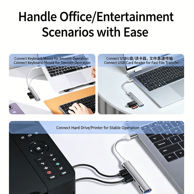 4 Port USB 2.0 Hub USB-A & Typ - Multi Port Usb Hub 리뷰 및 가격