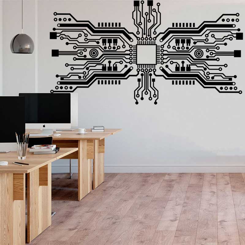Circuit Board Chip Wall Sticke - The Office It Tech 리뷰 및 가격