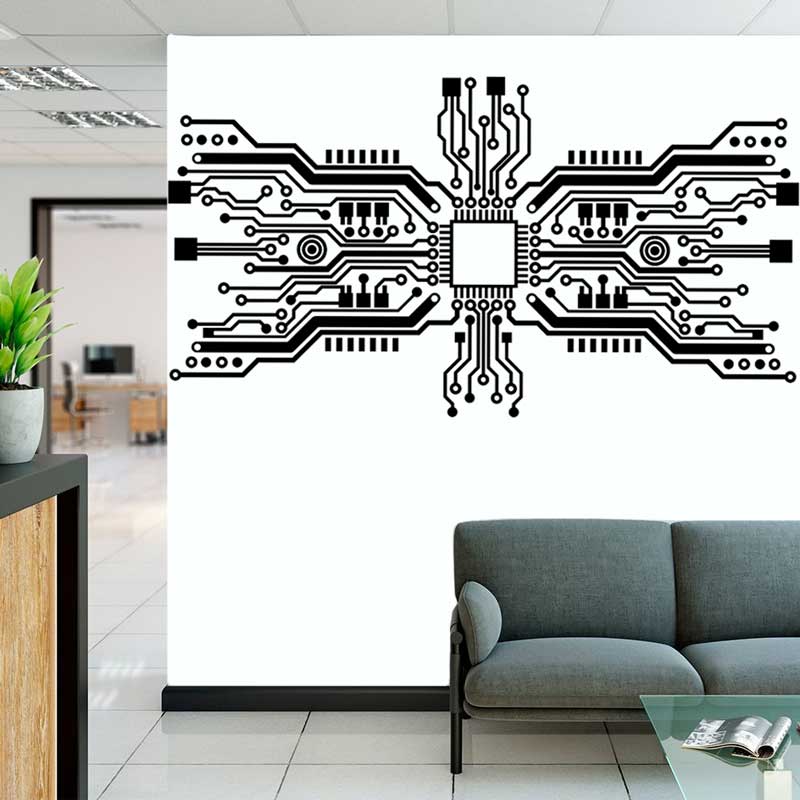 Circuit Board Chip Wall Sticke - The Office It Tech 리뷰 및 가격
